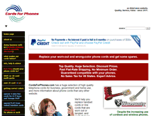 Tablet Screenshot of cordsforphones.com